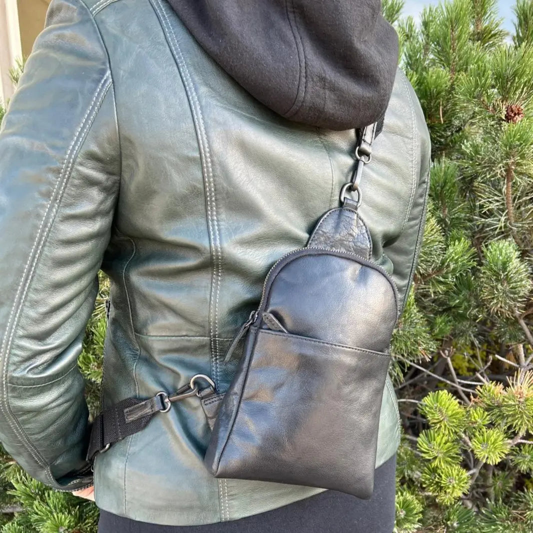 MET Andora Leather Chest Front Bag & Backpack - Velora Luxury Fashion