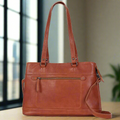 MET Classic Leather Bag with Dual Handles - Velora Luxury Fashion