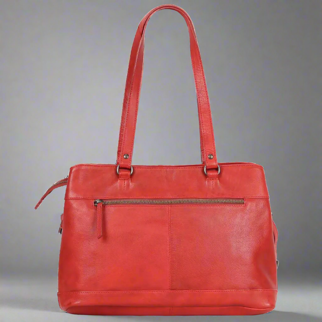 MET Classic Leather Bag with Dual Handles - Velora Luxury Fashion