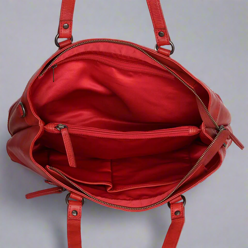 MET Classic Leather Bag with Dual Handles - Velora Luxury Fashion