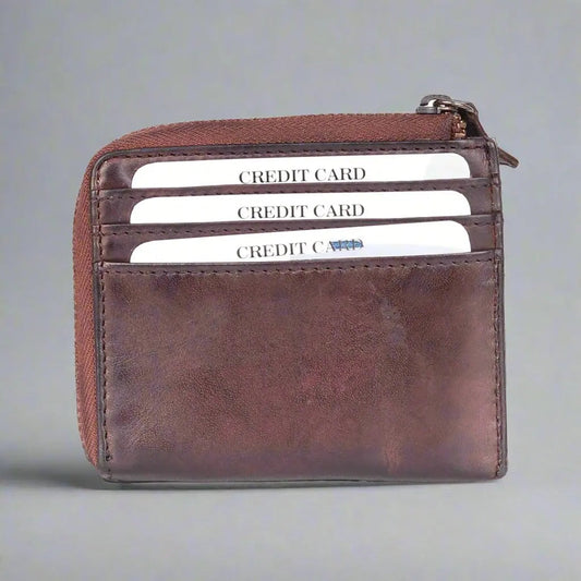 MET Credit Card Wallet with Front Tab Boutique of Leathers/Open Road