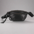 MET Front Zip Leather Belt Bag - Velora Luxury Fashion