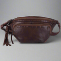 MET Front Zip Leather Belt Bag - Velora Luxury Fashion