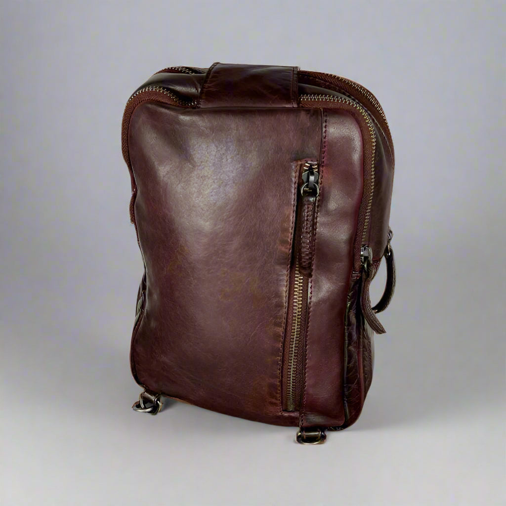 MET Leather Chest Front Bag & Backpack - Velora Luxury Fashion