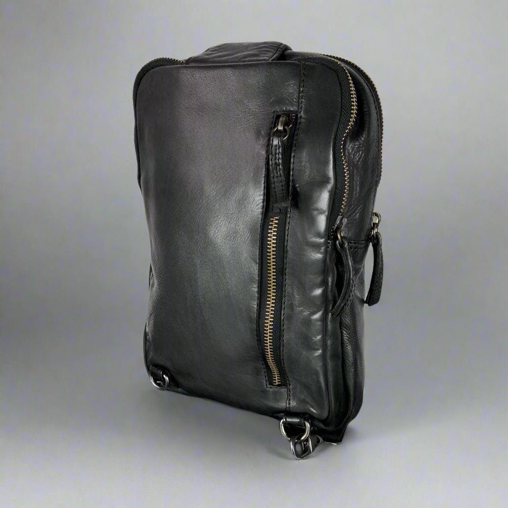 MET Leather Chest Front Bag & Backpack - Velora Luxury Fashion