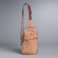 MET Leather Chest Front Bag & Backpack with Dual Zipper Pockets - Velora Luxury Fashion
