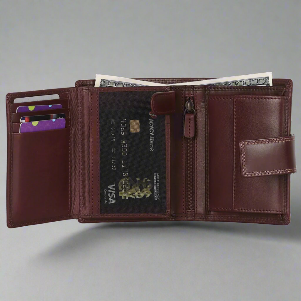 MET Men's Fashion Leather Wallet - Velora Luxury Fashion