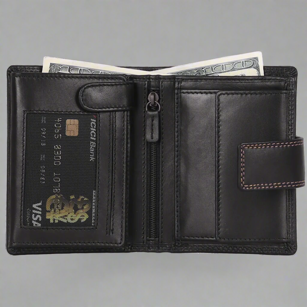 MET Men's Fashion Leather Wallet - Velora Luxury Fashion