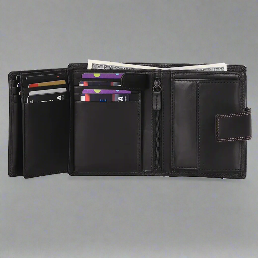 MET Men's Fashion Leather Wallet - Velora Luxury Fashion