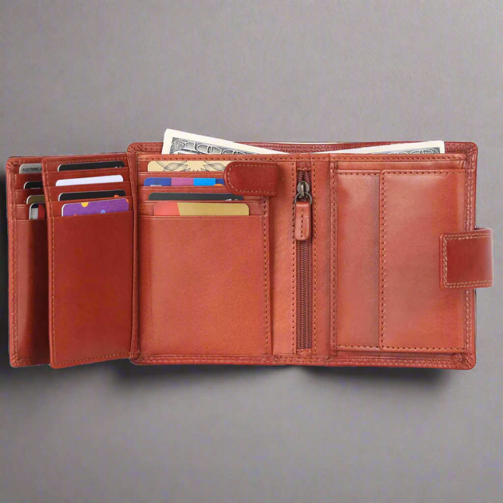 MET Men's Fashion Leather Wallet - Velora Luxury Fashion
