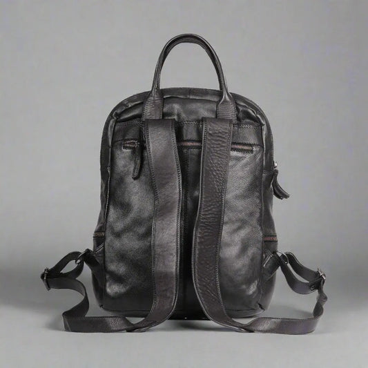 MET Multi-Pocket Leather Backpack with Dual Carry Handles Boutique of Leathers/Open Road