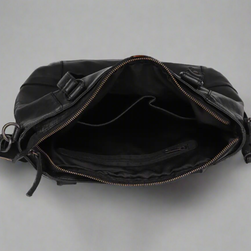 MET Two Handled Leather Sack Handbag - Velora Luxury Fashion