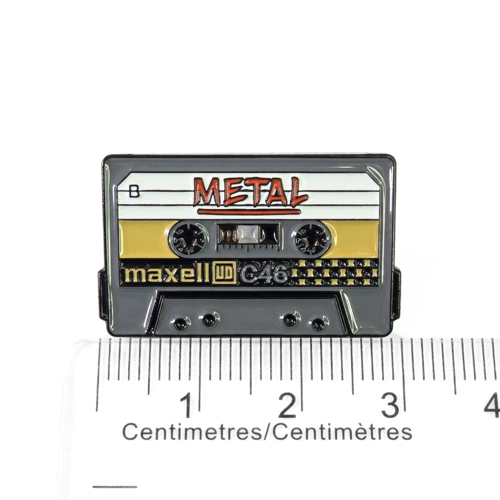 Cassette Tape - METAL Mix | Collectible Pin