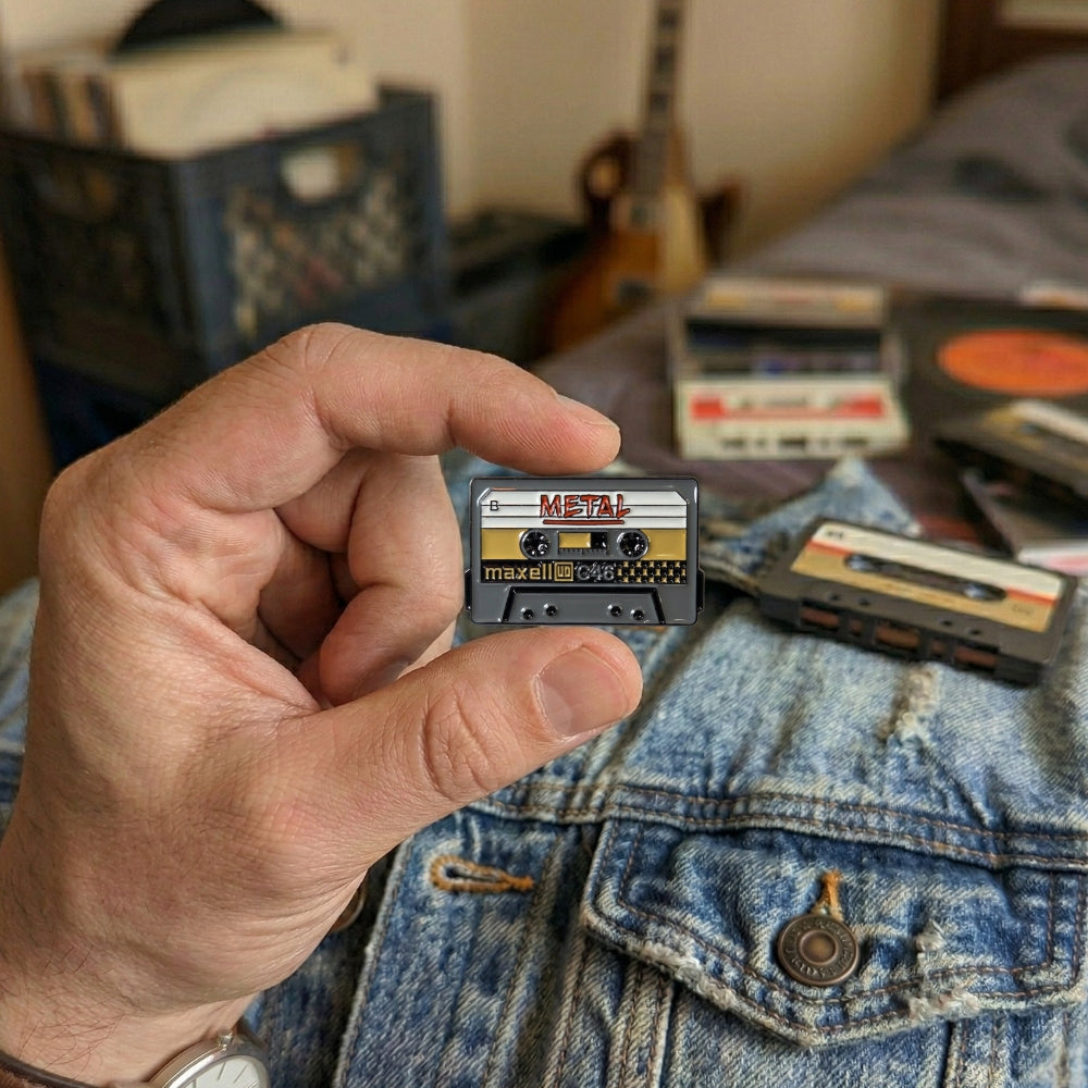 Cassette Tape - METAL Mix | Collectible Pin