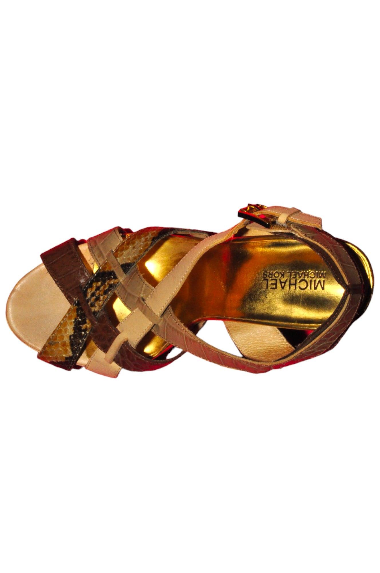 MICHAEL KORS Women Sandals Regular fit in Brown - 8.5 - Velora Luxury Fashion