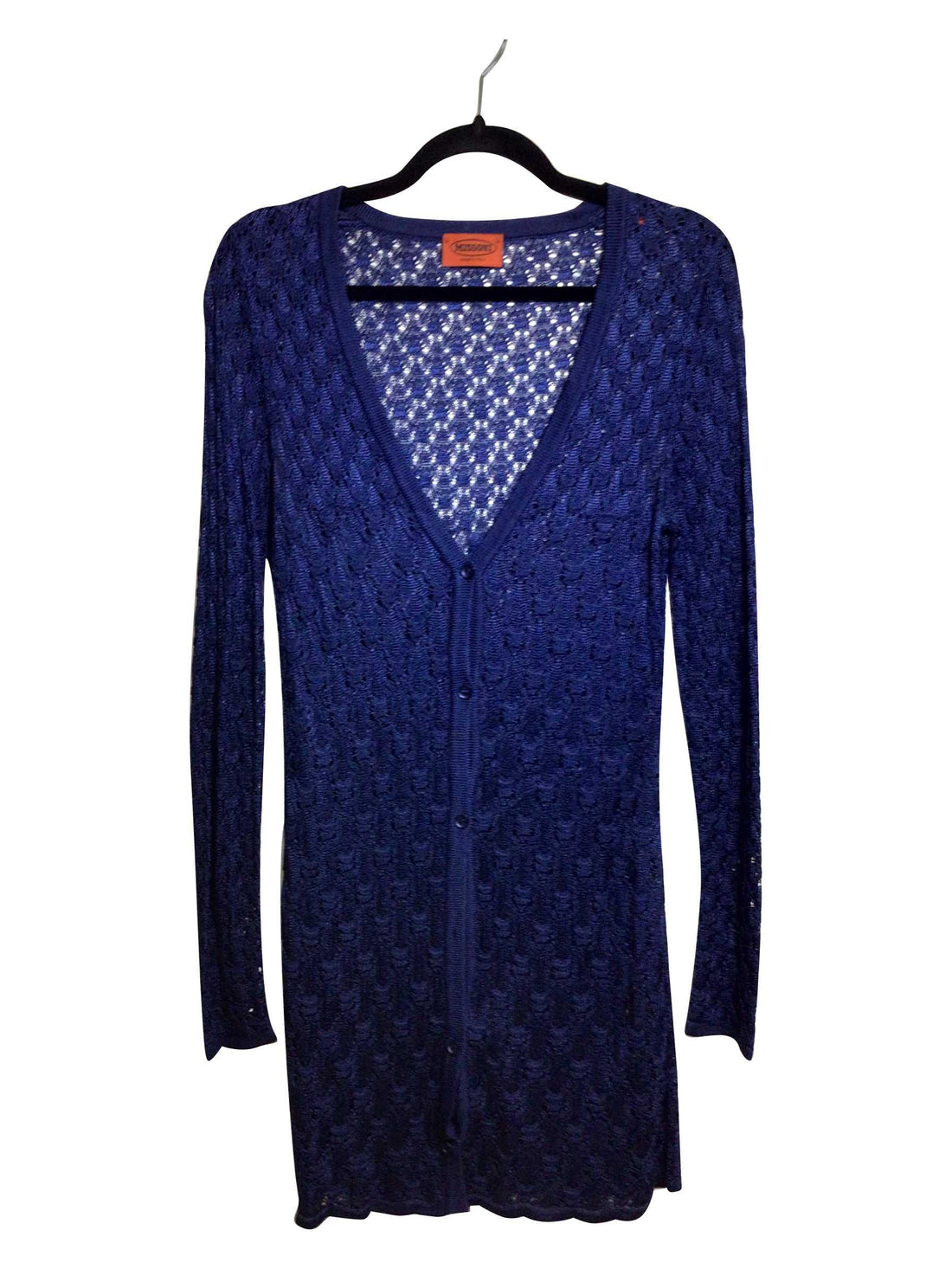 MISSONI Regular fit Button-down Top in Blue - S - Velora Luxury Fashion