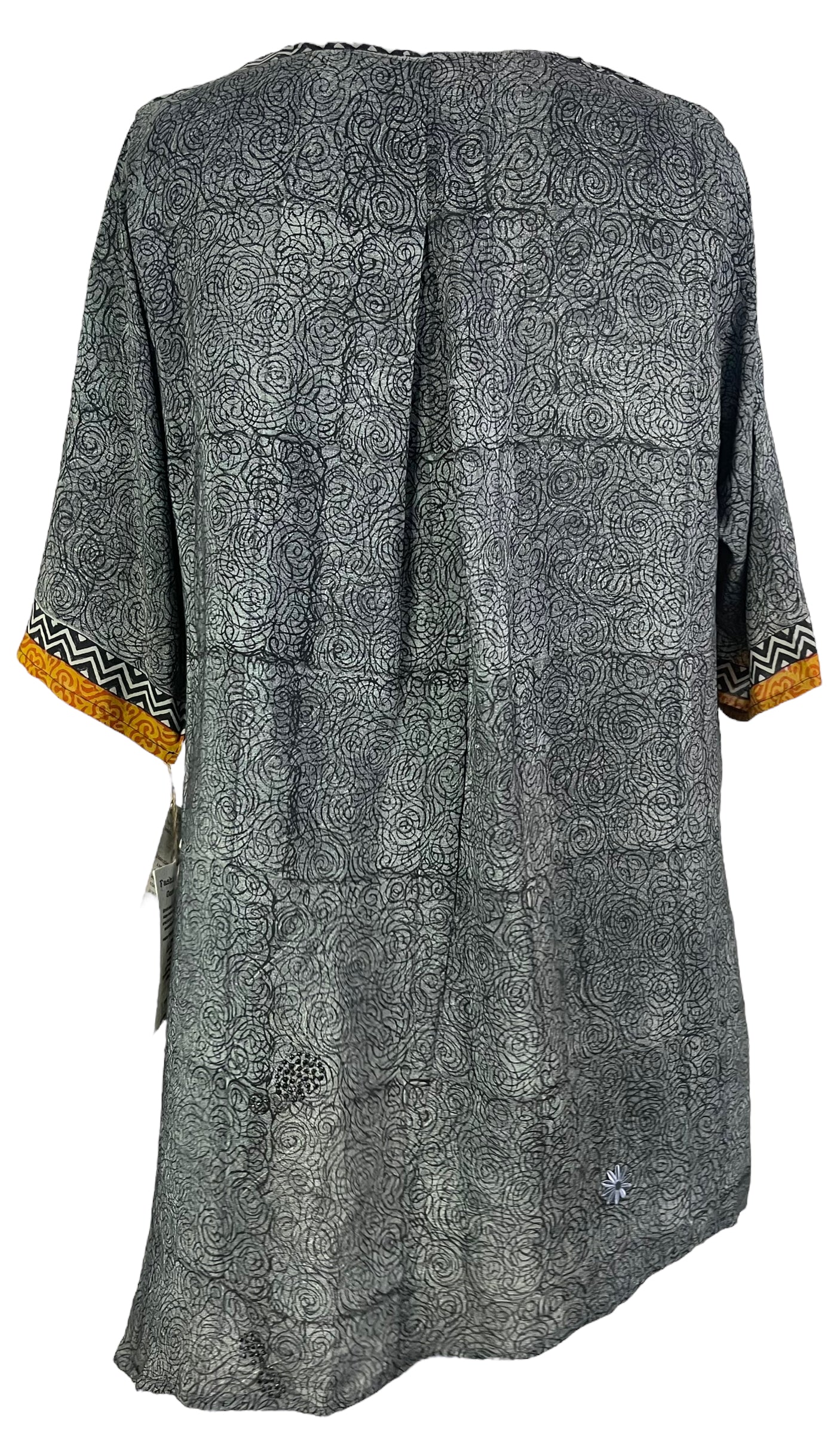 PRC6546 Avatar Pure Silk Self Pocket Tunic Dress - Velora