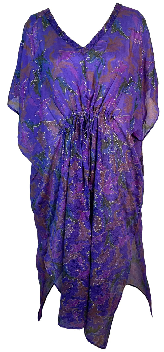 PRC6419 Avatar Pure Silk Maxi Kaftan - Velora