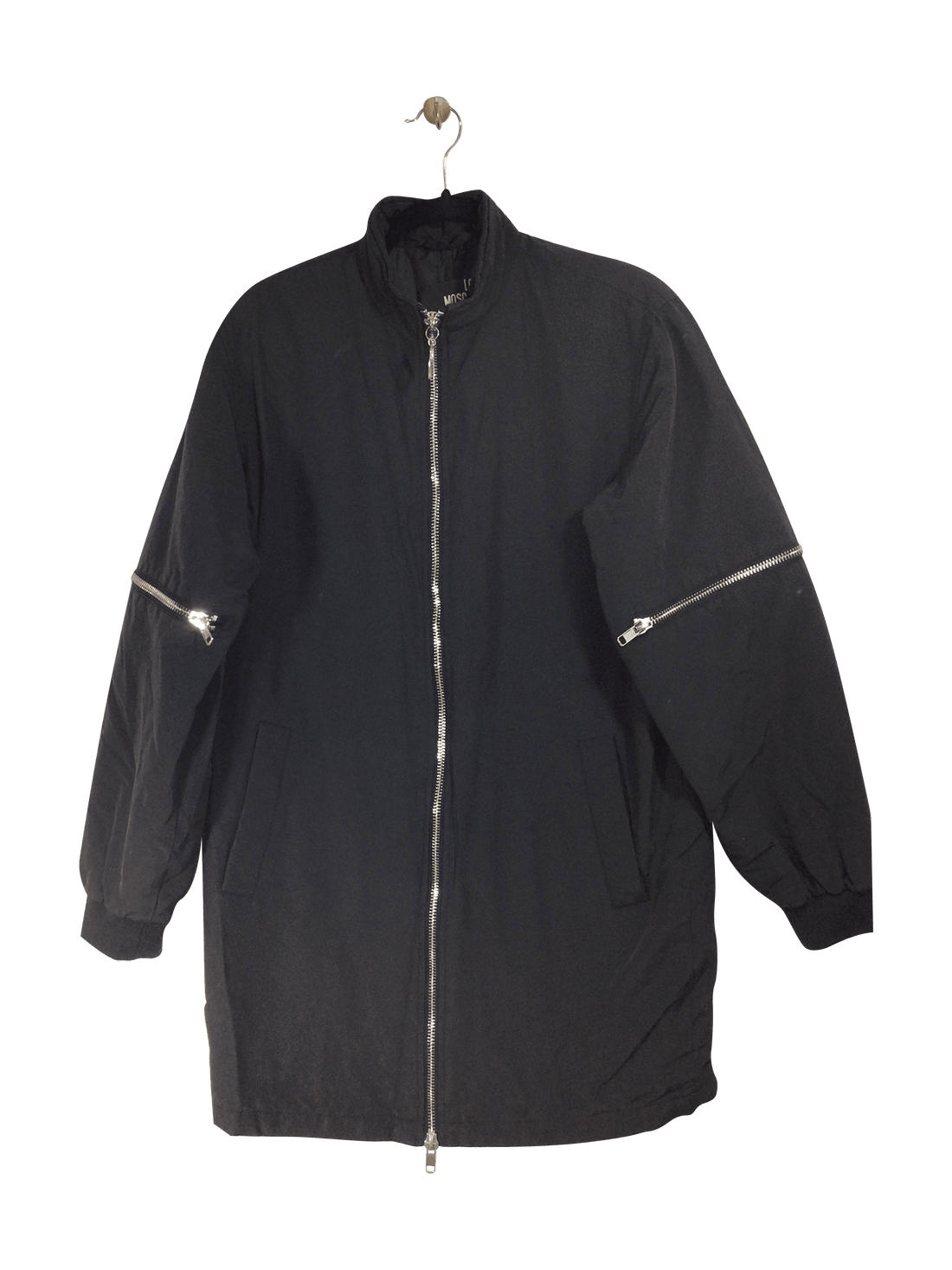 MOSCHINO Coat Regular fit in Black - 4 - Velora Luxury Fashion