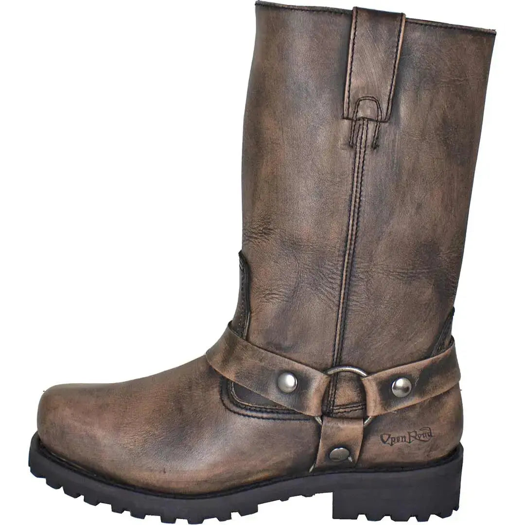Open Road Men's Harness Motorcycle Boots Boutique of Leathers/Open Road