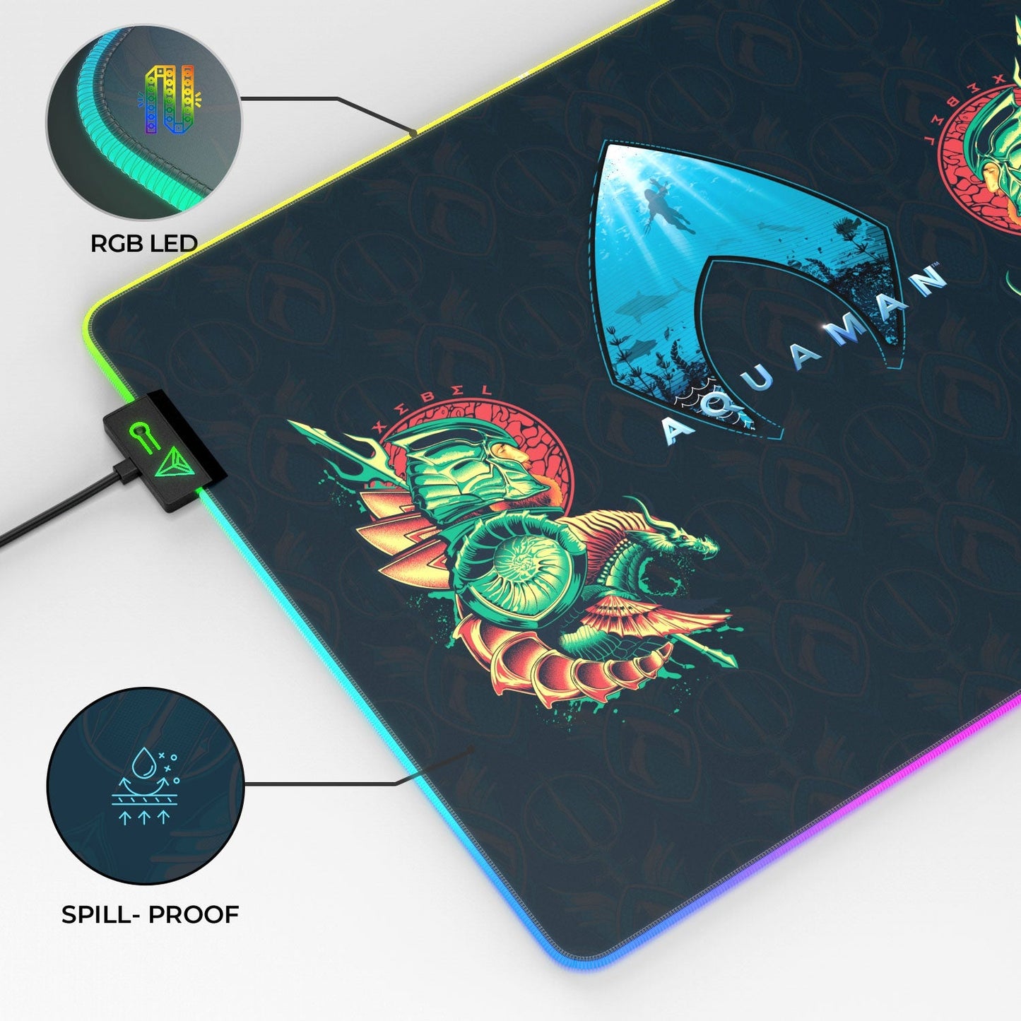 Aquaman - XEBEL Kingdom Gaming Mouse Pad - Velora