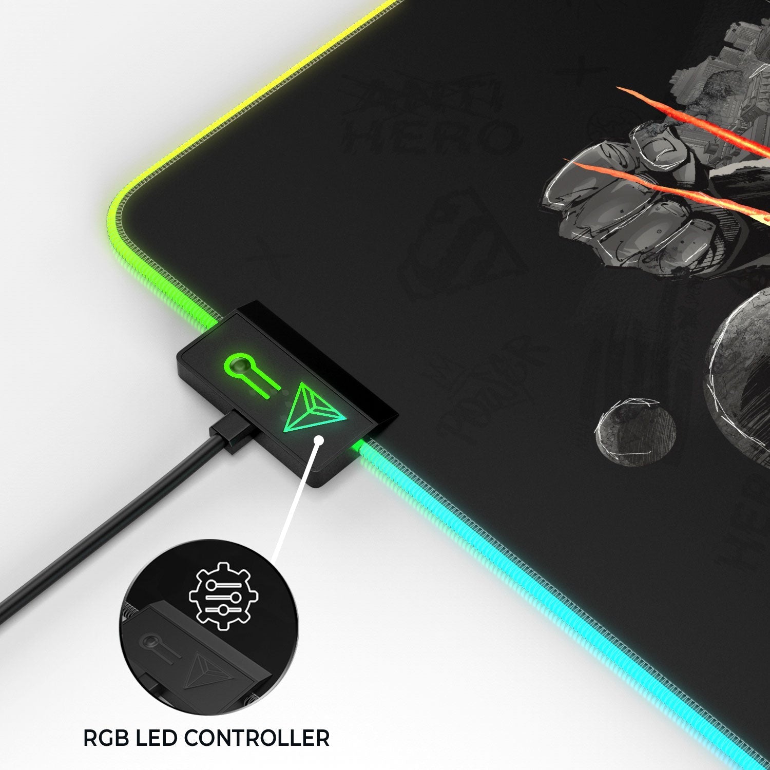 Superman Shield Emblem Gaming Mouse Pad - Velora