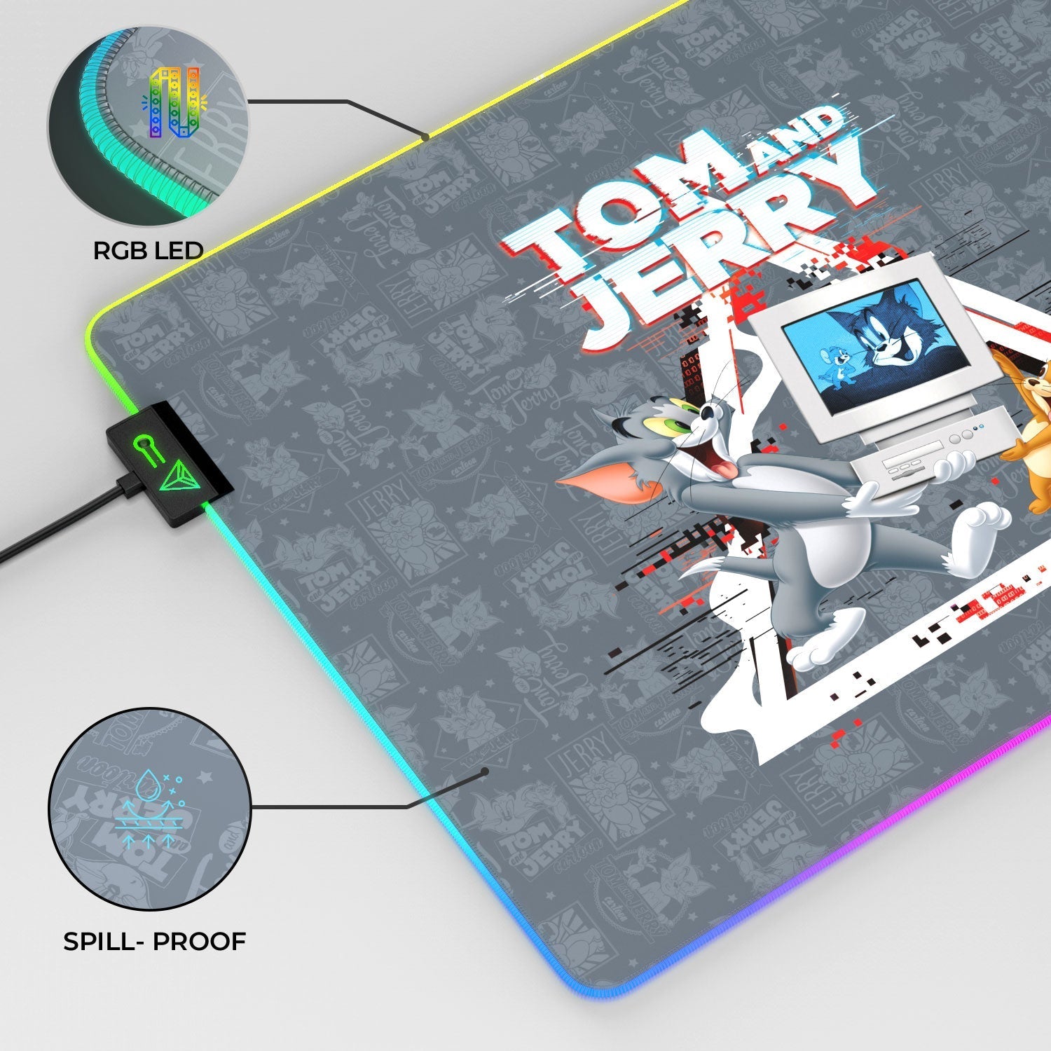 Tom and Jerry Gaming Mouse Pad - Velora
