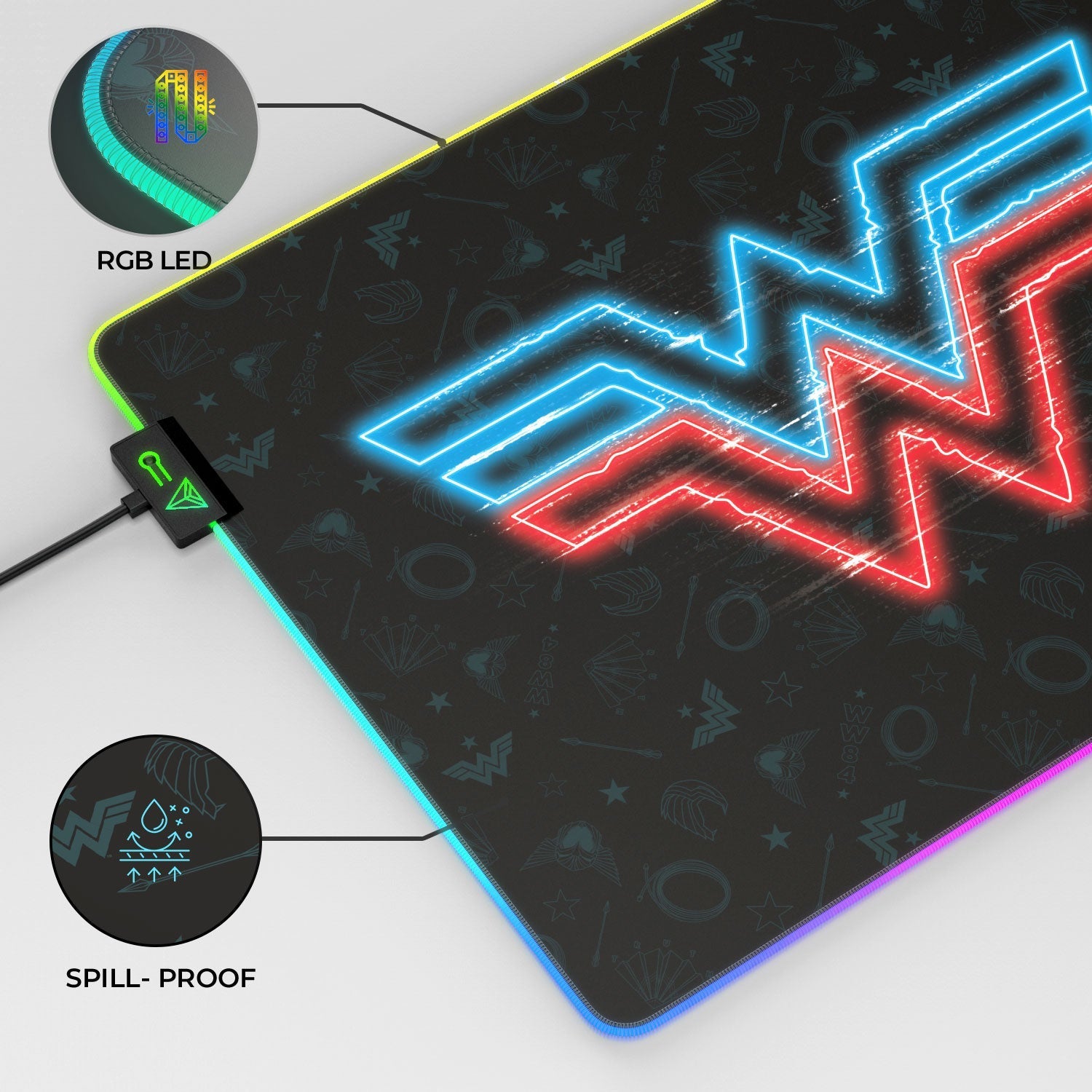Wonder Woman - Electrified Gaming Mouse Pad - Velora