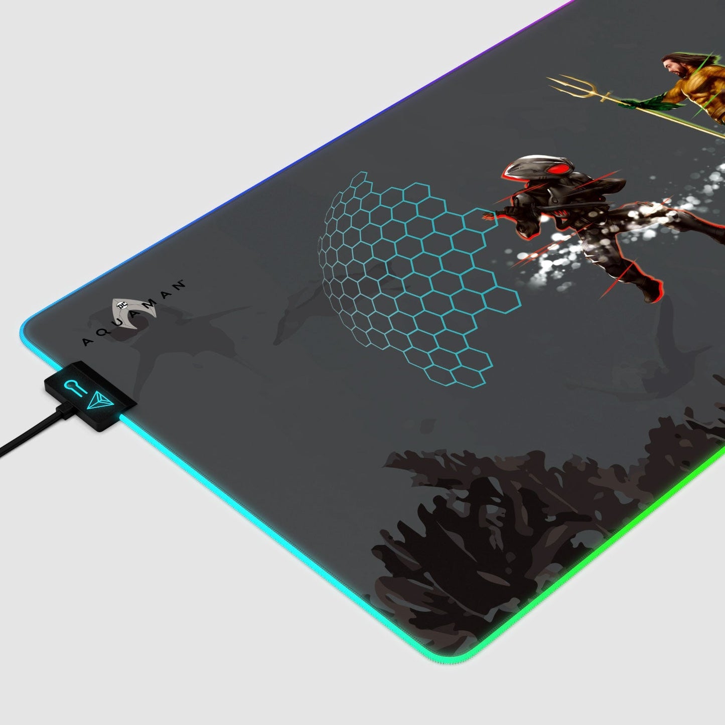 Aquaman Vs. Black Manta Gaming Mouse Pad - Velora