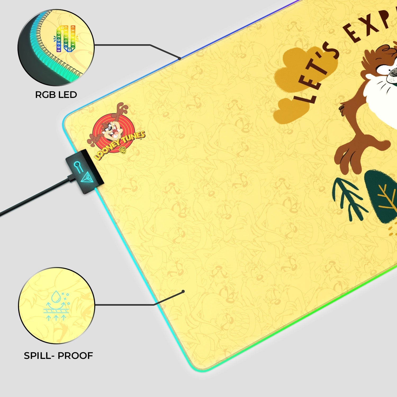 TAZ - The Tasmanian Devil Gaming Mouse Pad - Velora