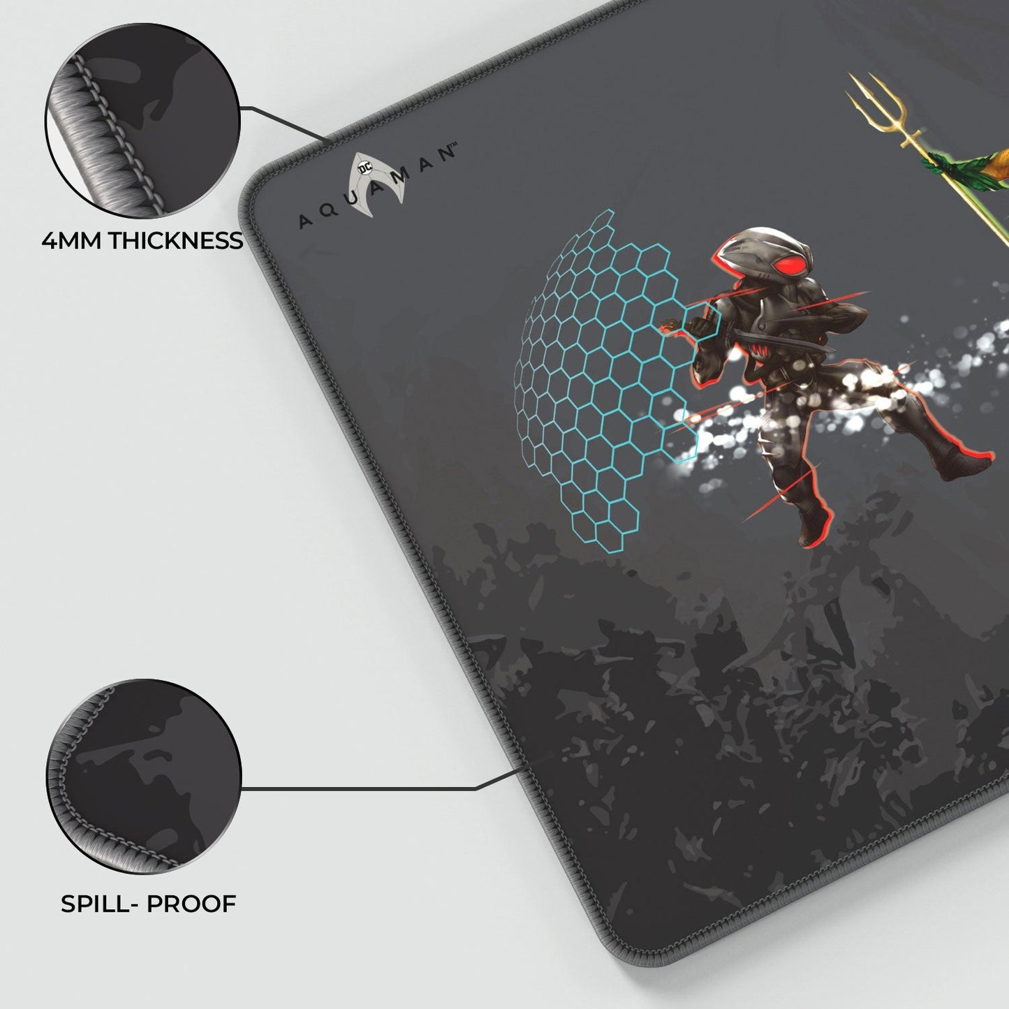 Aquaman Vs. Black Manta Gaming Mouse Pad - Velora