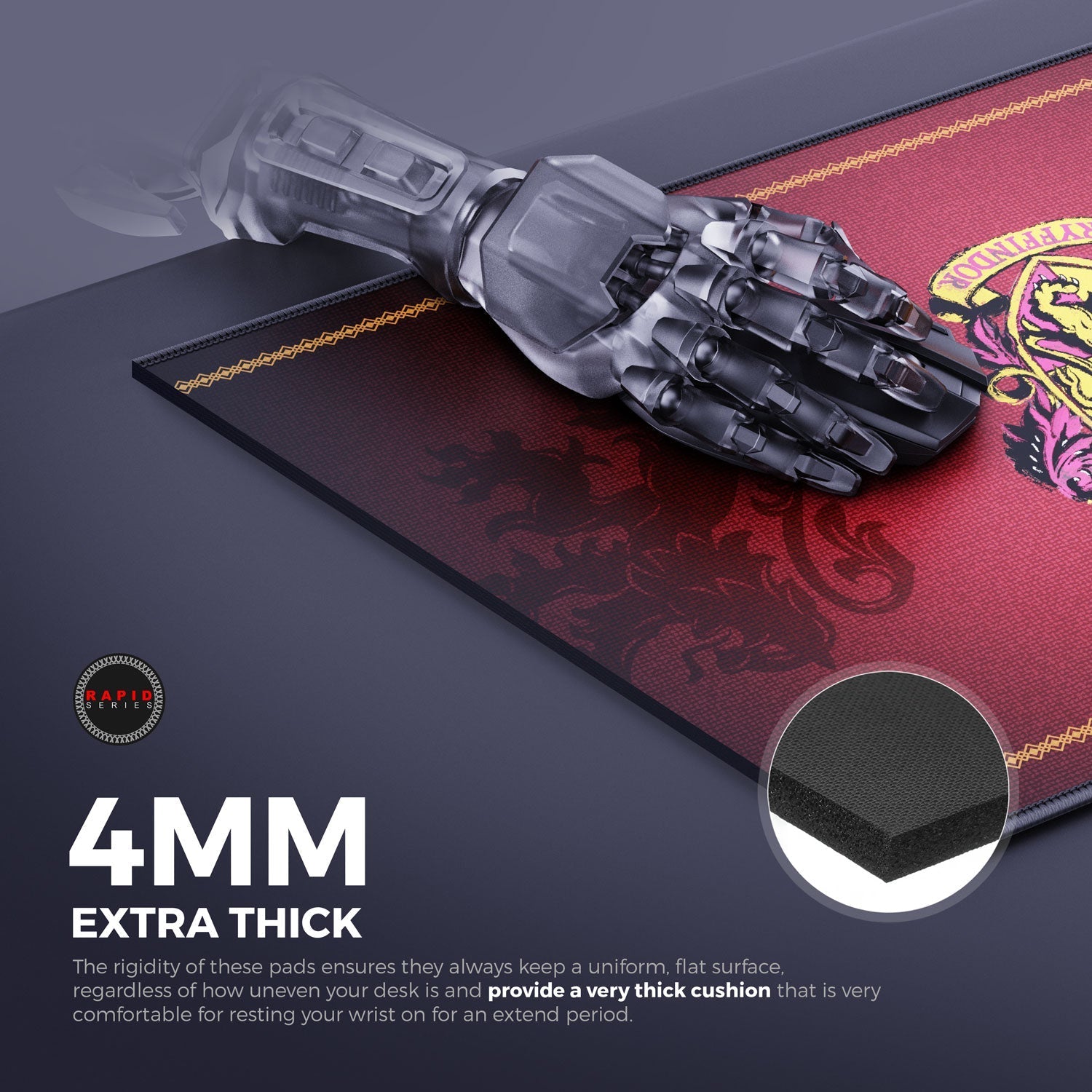 Gryffindor Classic Gaming Mouse Pad - Velora