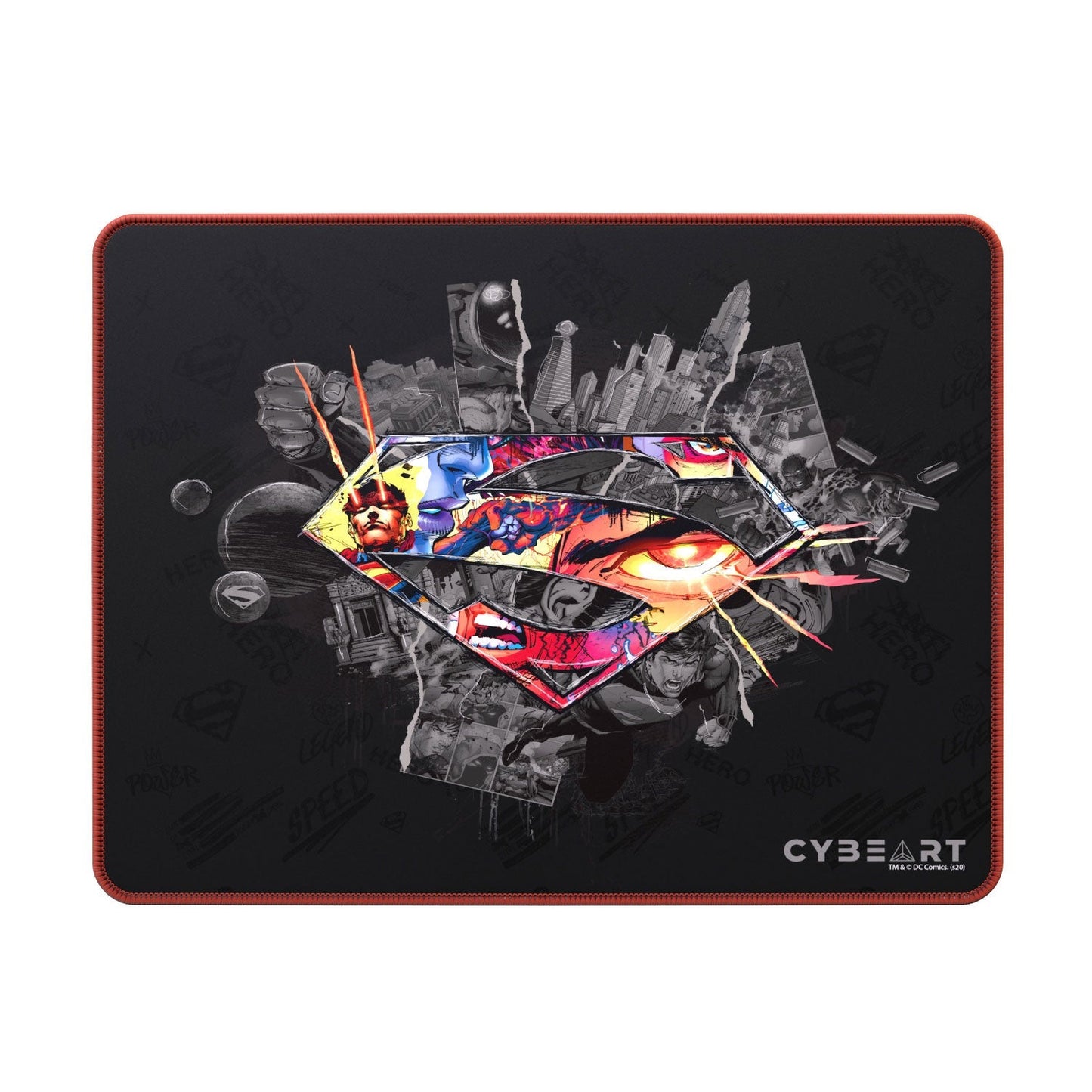 Superman Shield Emblem Gaming Mouse Pad - Velora