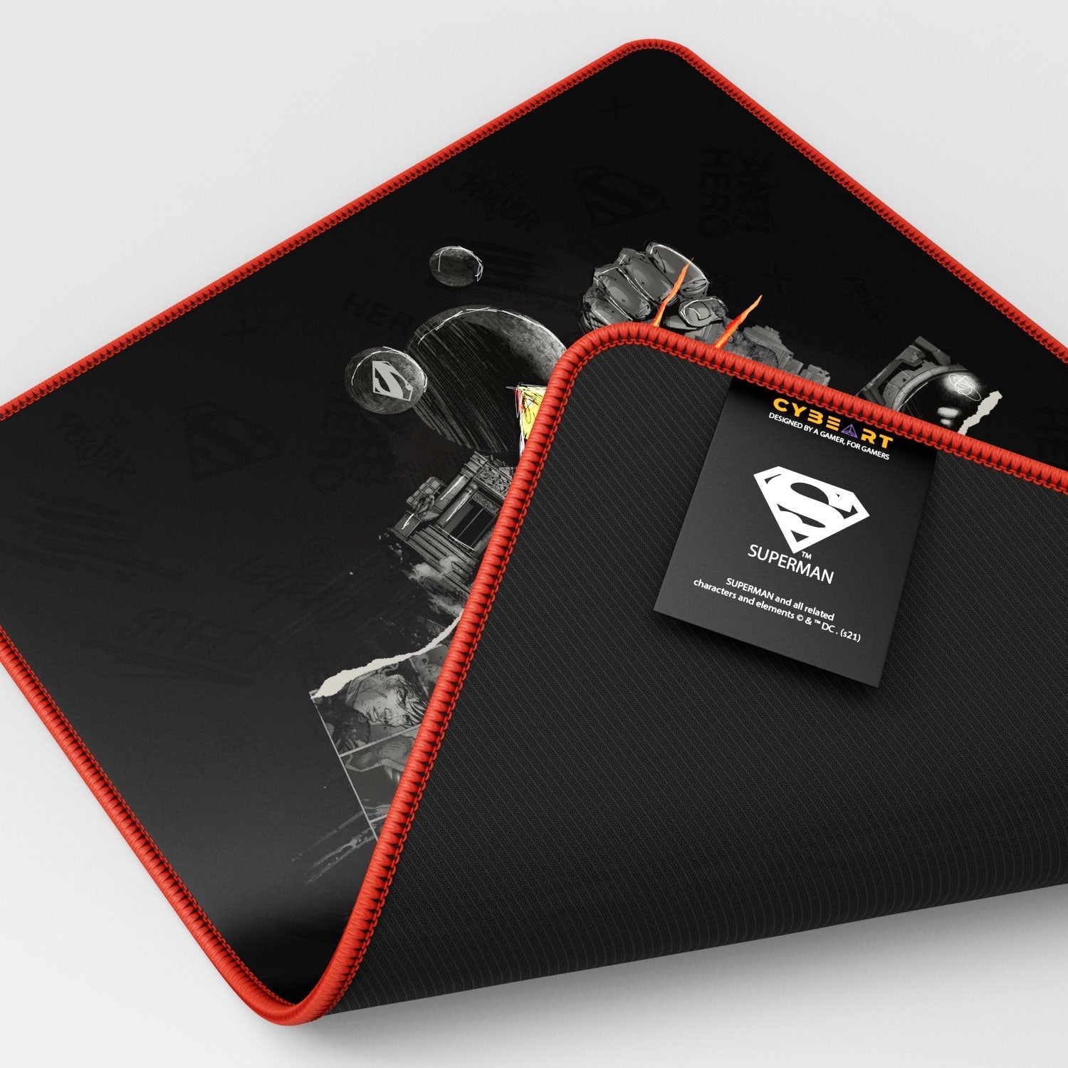 Superman Shield Emblem Gaming Mouse Pad - Velora