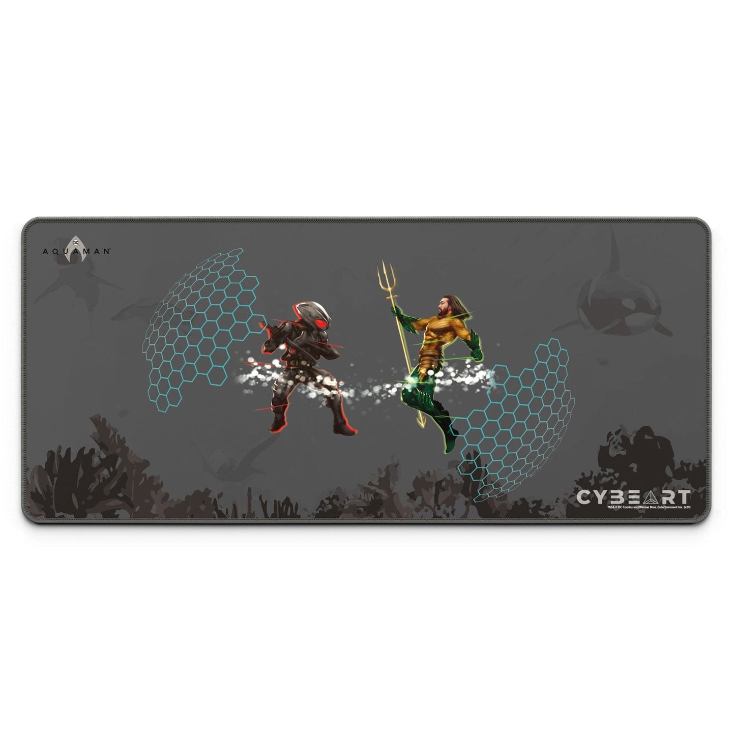 Aquaman Vs. Black Manta Gaming Mouse Pad - Velora