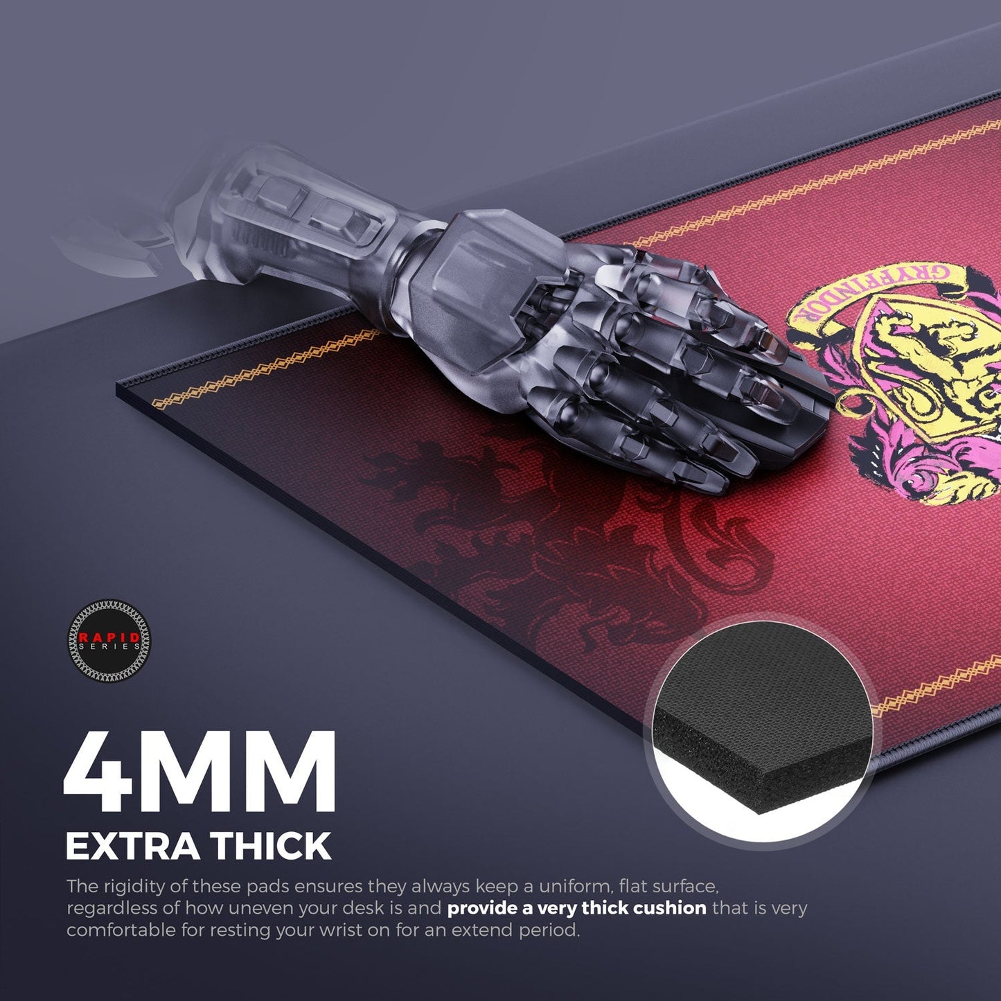 Gryffindor Classic Gaming Mouse Pad - Velora