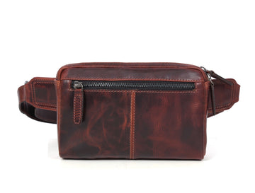 Manhattan - Leather Crossbody Fanny Bag - Velora Luxury Fashion