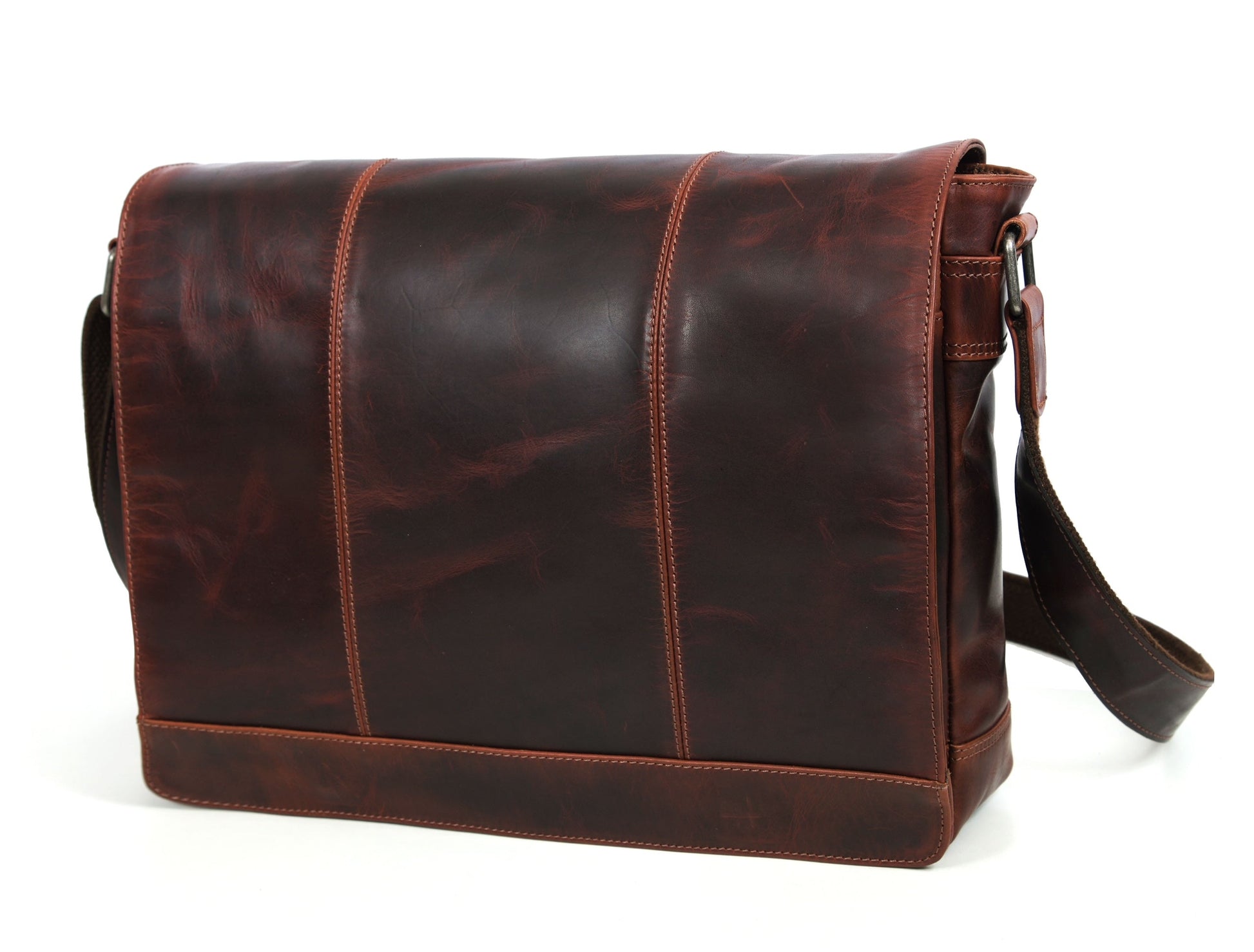 Manhattan - Leather Messenger bag - Velora Luxury Fashion