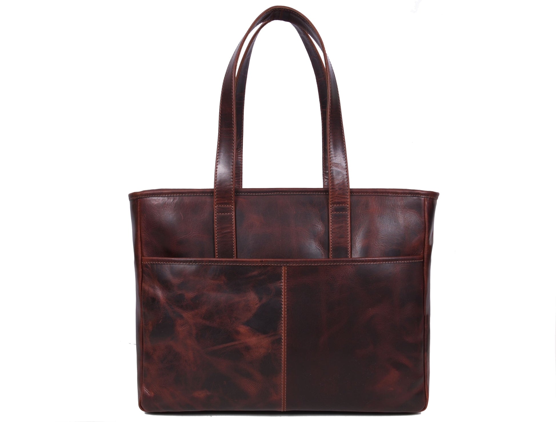 Manhattan - Leather Tote - Velora Luxury Fashion