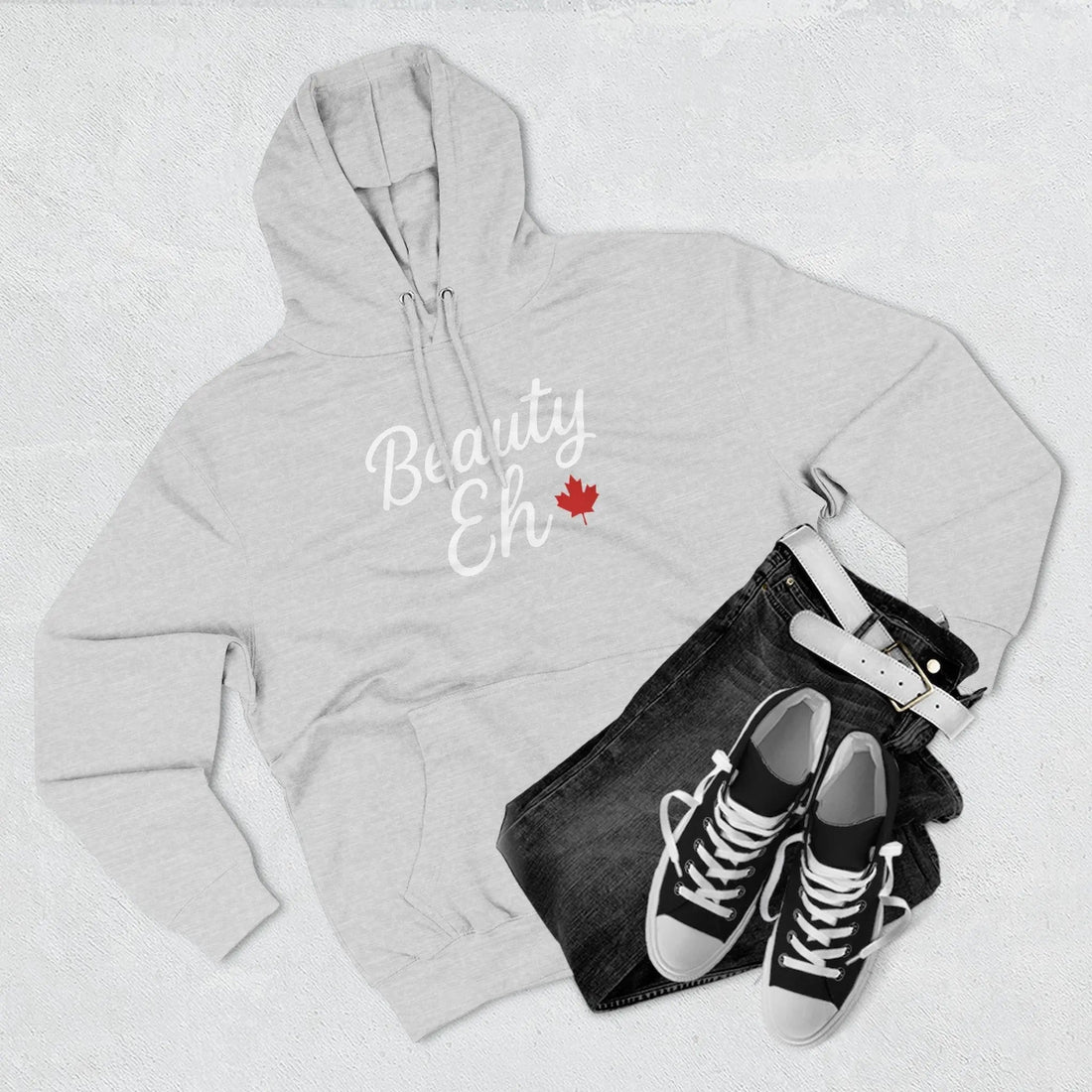 Maple Stick Fleece Hoodie – Canadian Beauty Eh Pullover - Velora Luxury Fashion
