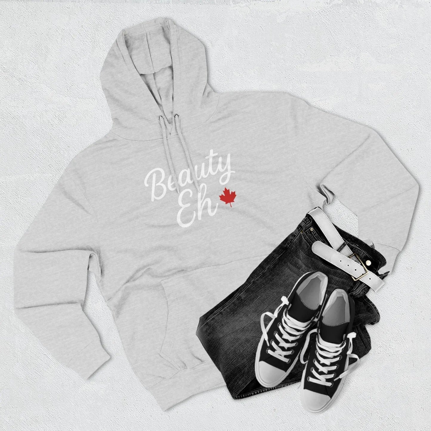 Maple Stick Fleece Hoodie – Canadian Beauty Eh Pullover - Velora Luxury Fashion
