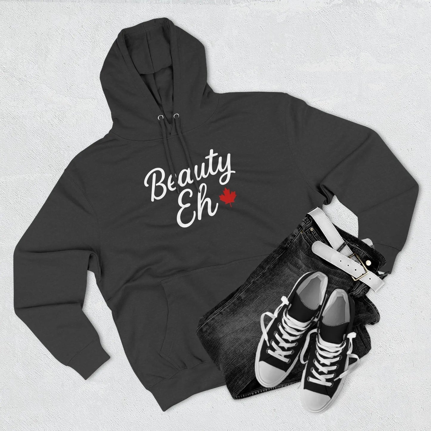 Maple Stick Fleece Hoodie – Canadian Beauty Eh Pullover - Velora Luxury Fashion