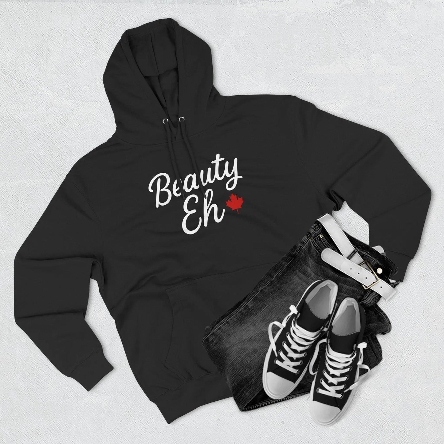Maple Stick Fleece Hoodie – Canadian Beauty Eh Pullover - Velora Luxury Fashion