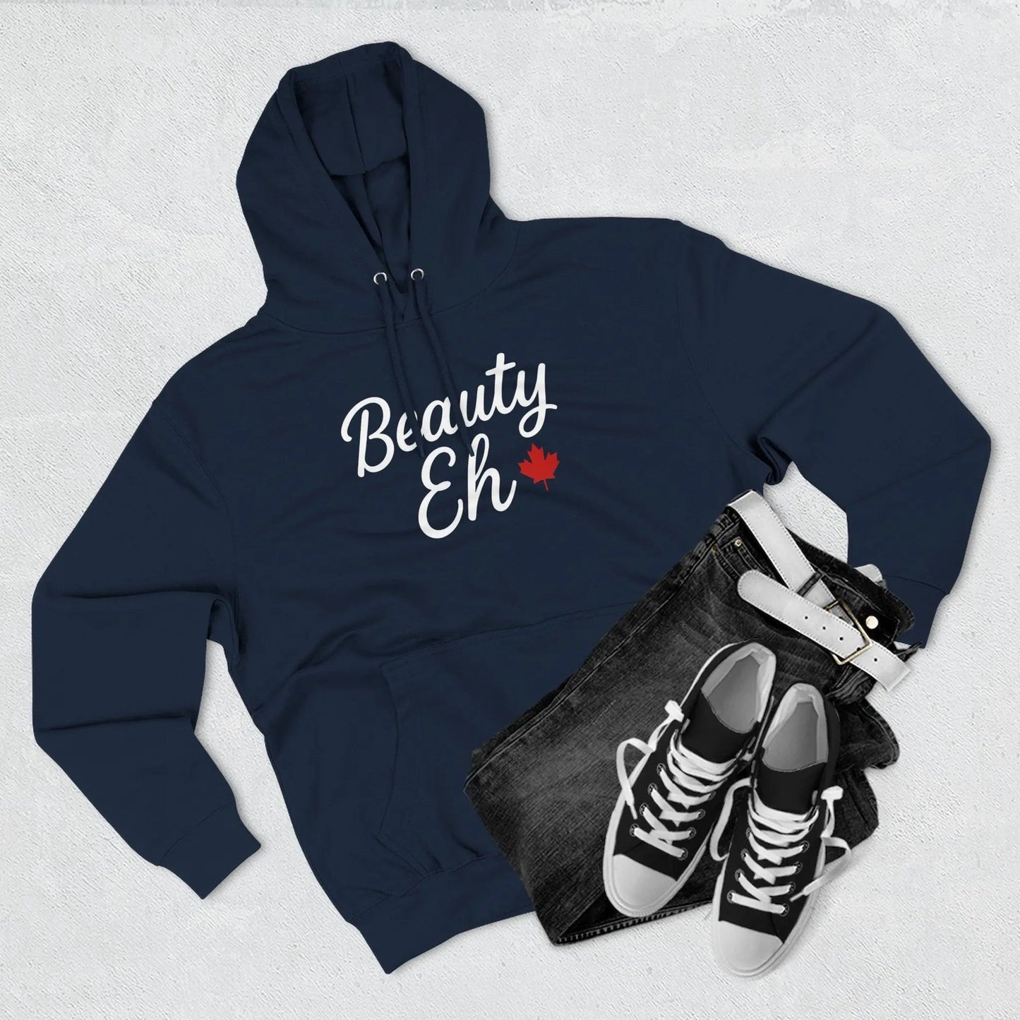 Maple Stick Fleece Hoodie – Canadian Beauty Eh Pullover - Velora Luxury Fashion