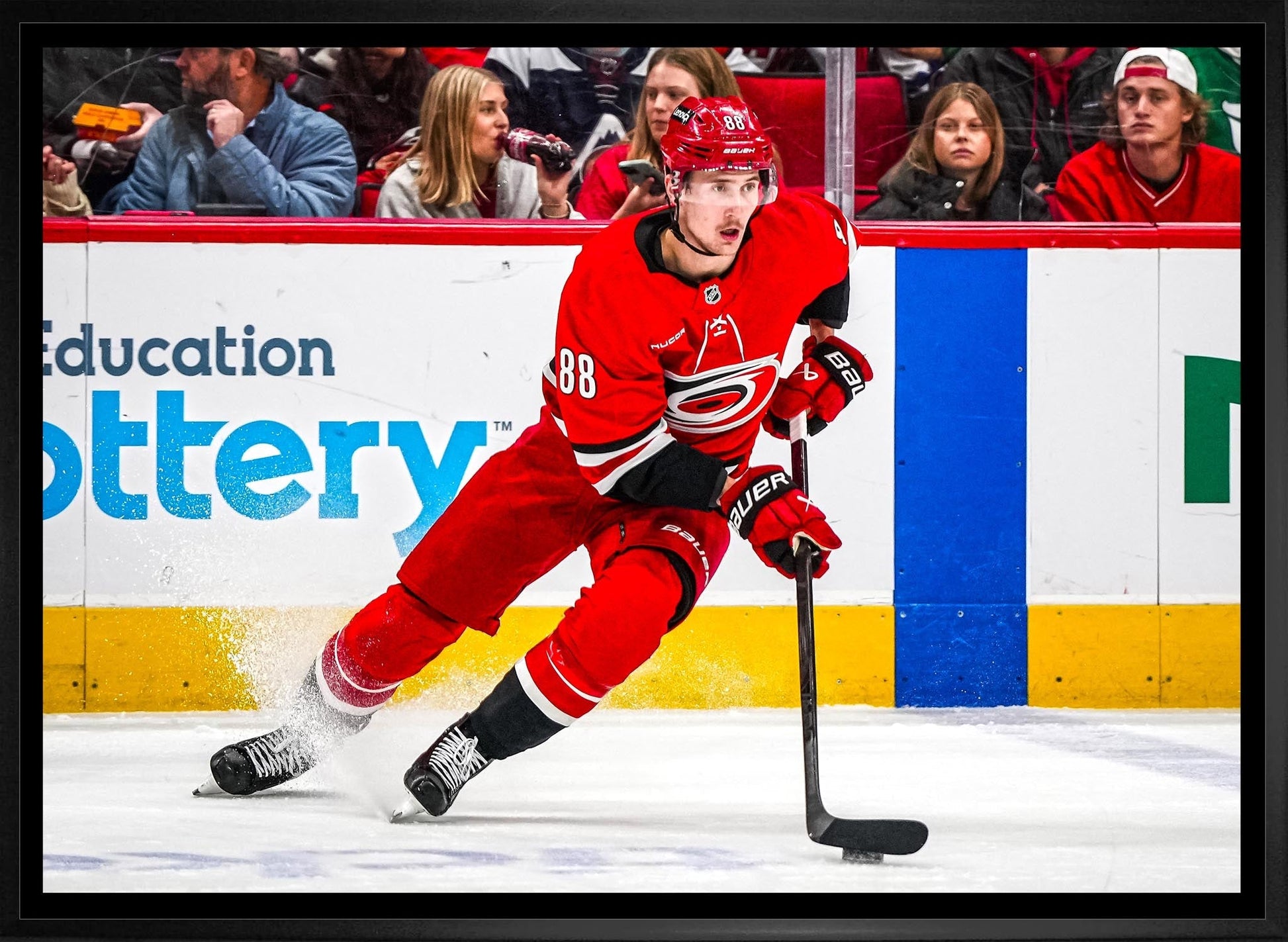 Martin Necas 20x29 Framed Canvas | Carolina Hurricanes - Velora Luxury Fashion