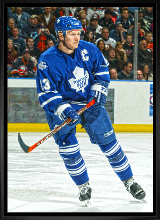 Mats Sundin Toronto Maple Leafs Framed 20x29 Action Canvas - Velora Luxury Fashion