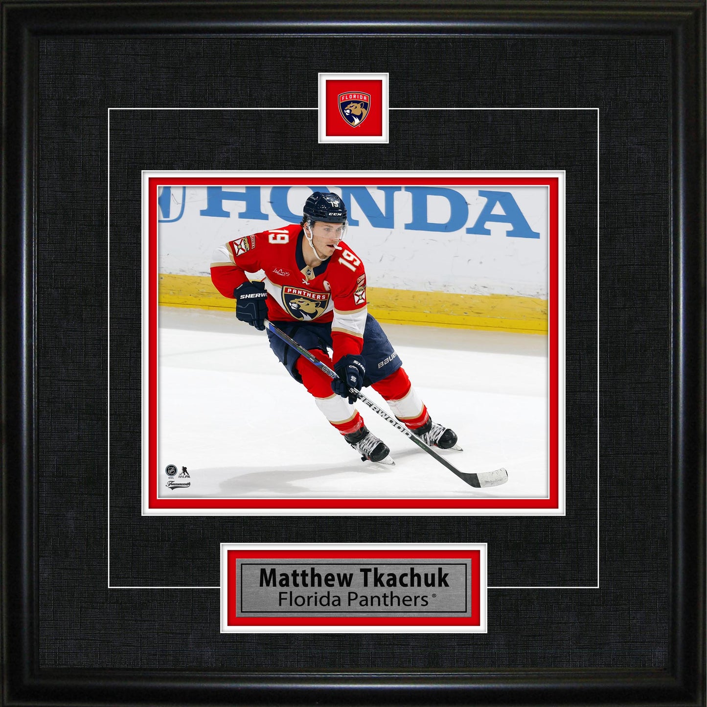 Matthew Tkachuk Framed Pin & Plate Florida Panthers - Velora Luxury Fashion