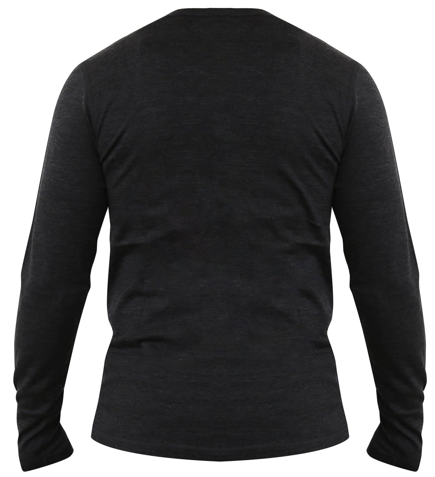 Men's 100% Merino Wool Long Sleeve Henley 190 GSM - Velora Luxury Fashion