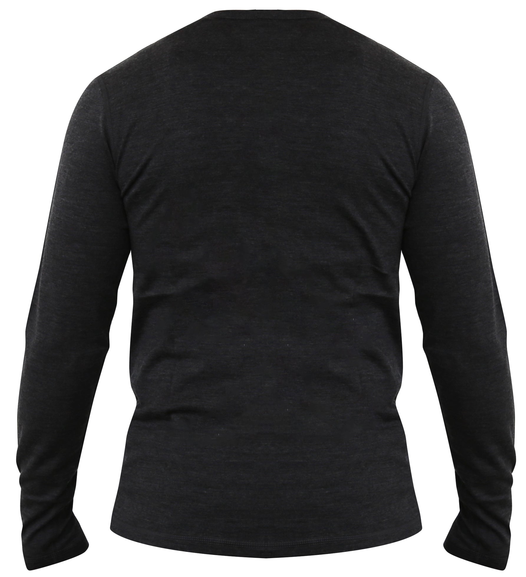 Men's 100% Merino Wool Long Sleeve Henley 190 GSM - Velora Luxury Fashion