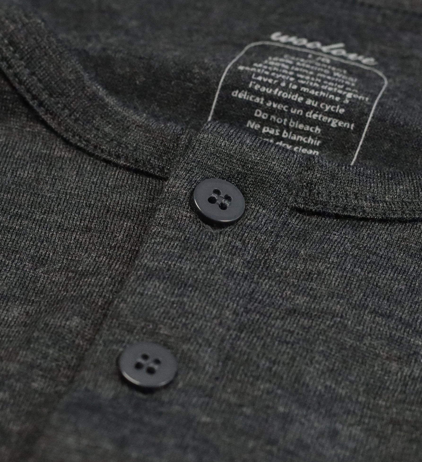 Men's 100% Merino Wool Long Sleeve Henley 190 GSM - Velora Luxury Fashion